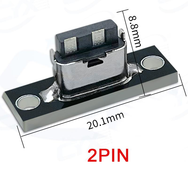 Разъем USB 3.1 Type C с монтажной пластиной на винтах, Type-C USB Jack 3.1 Type-C 4-контактный 2-контактный разъем мама, Порт для зарядки