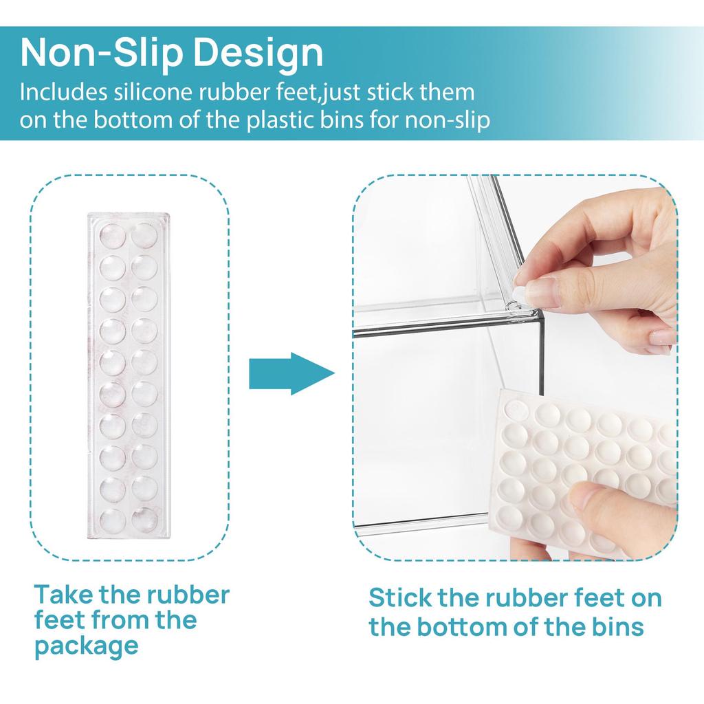 Штабелируемый прозрачный косметический ящик для хранения - Многофункциональный органайзер