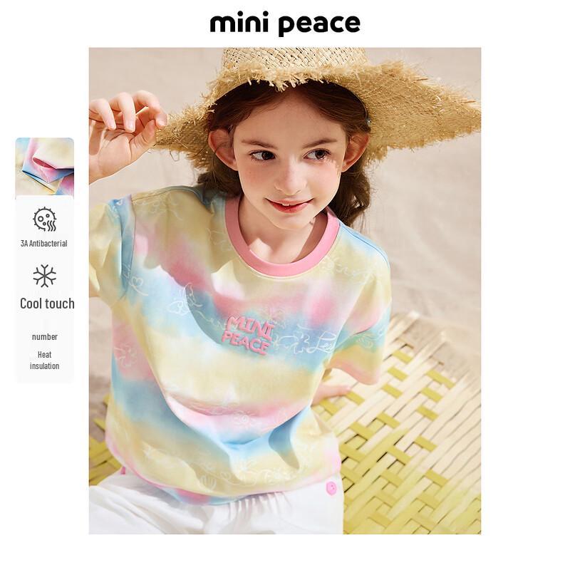 Короткая футболка для девочек MiniPeace