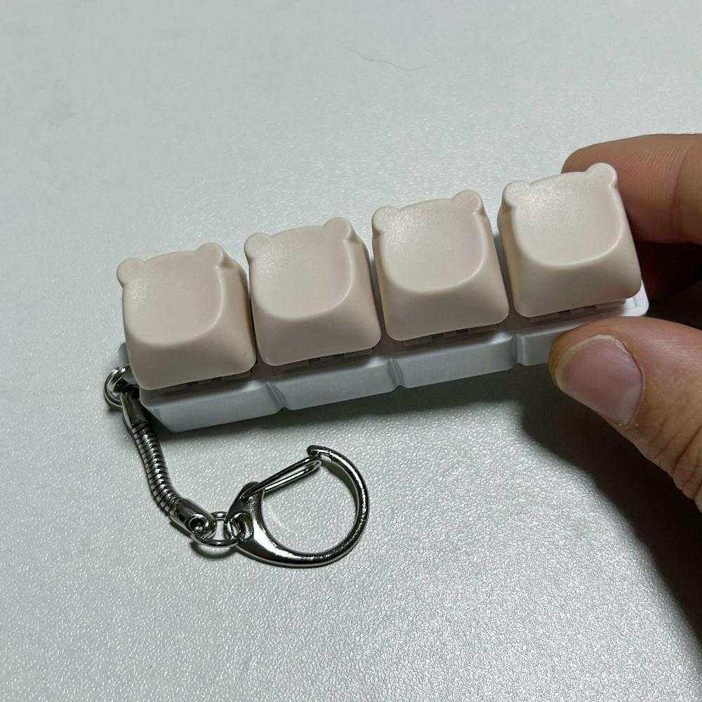 DIY Клавиатура Брелок-Фиджет Ключи Кнопка Игрушка-зажим Новая Насадка на Палец Клавиатуры Развлечение