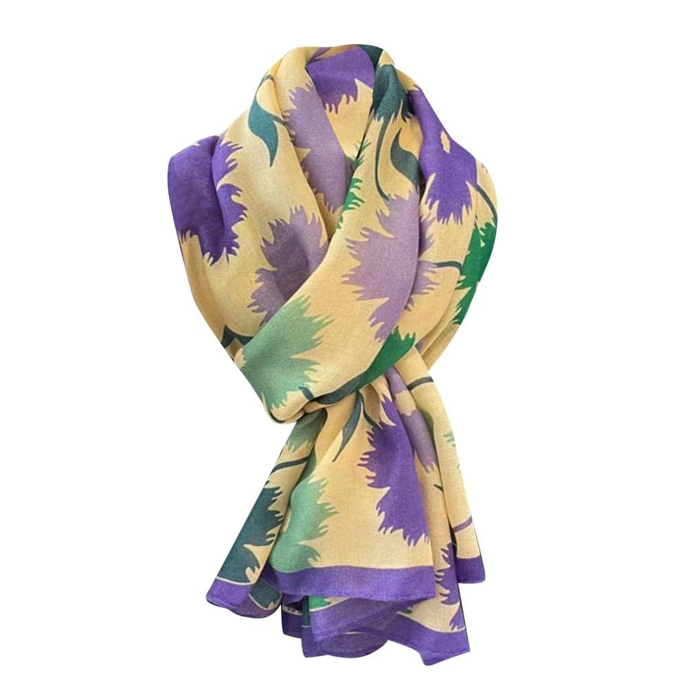 Тонкий шелковый шарф-шаль Модный шейный платок Бандана Пляжная дорожная накидка для вечерней свадебной вечеринки