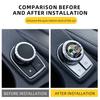 DLT2   For AMG Benz Car Multimedia Knob Decorative Stickers For Mercedes-benz AMG Barbosa W205 C300 W203 W206 W108 W124 W126 W140 W168