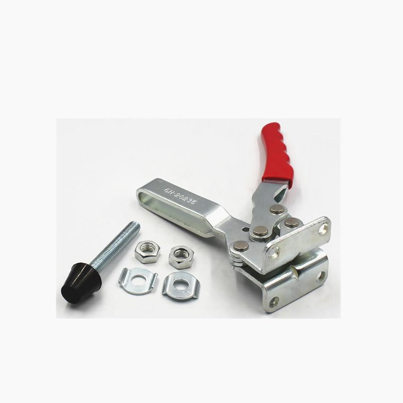 GH-20820 Horizontal Acting Toggle Clamp with Horizontal Mounting Base, U-Bar, 100KG Holding Capacity 20820