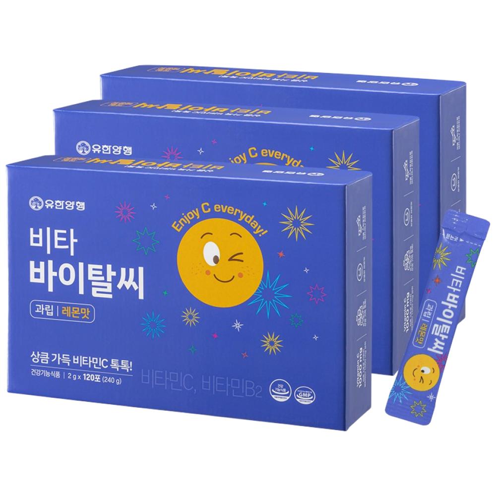 Yuhan Corporation Vita Vital C Лимонный вкус 3 шт. 120 порций