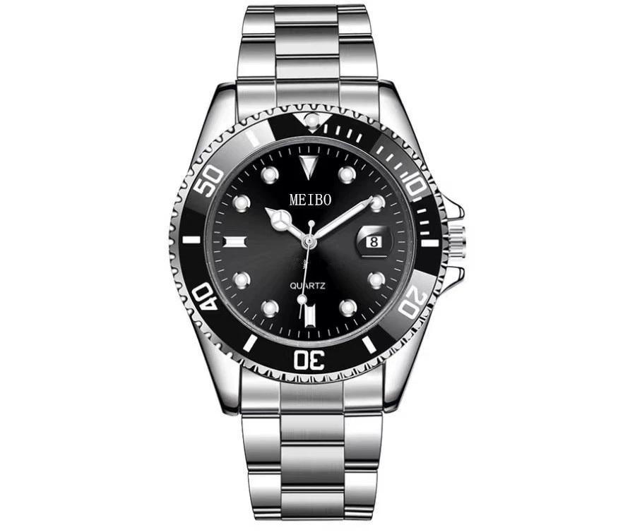 New Fashion Top Men Luxury Calendar Quartz Watch Mens Famous Stainless Steel Casual Watches Relogio Masculino Male Wristwatches