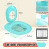Комплект для обучения кошачьему туалету, универсальное сиденье для писсуара, горшок, система обучения кошачьему туалету, многоразовое сиденье для обучения кошачьему туалету, инструмент для уборки домашних животных