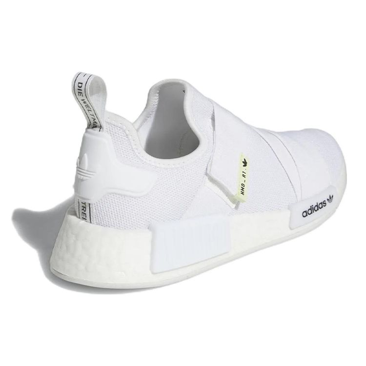 adidas Женские кроссовки NMD_R1 Белые Почти лаймовые Облачно-белые Основной черный GW5699