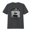 Ride Vintage Gig Flyer Poster T Shirt Rock Concert Tour Dates Print Retro Music Memorabilia Vintage Washed Breathable Fashion