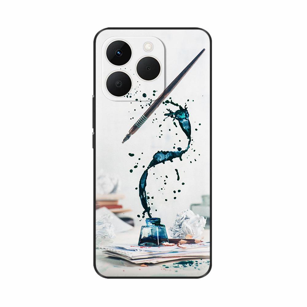 Black Silicone Case For Realme 15T Shockproof Back Cover Soft Black Silicone Bumper For Realme 15 Pro 15T Cases Coque Funda Etui