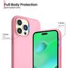 Coque de Protection - E.F.CONNECTION - pour iPhone 14 Pro Max - Rose Mat - Souple - Antichoc