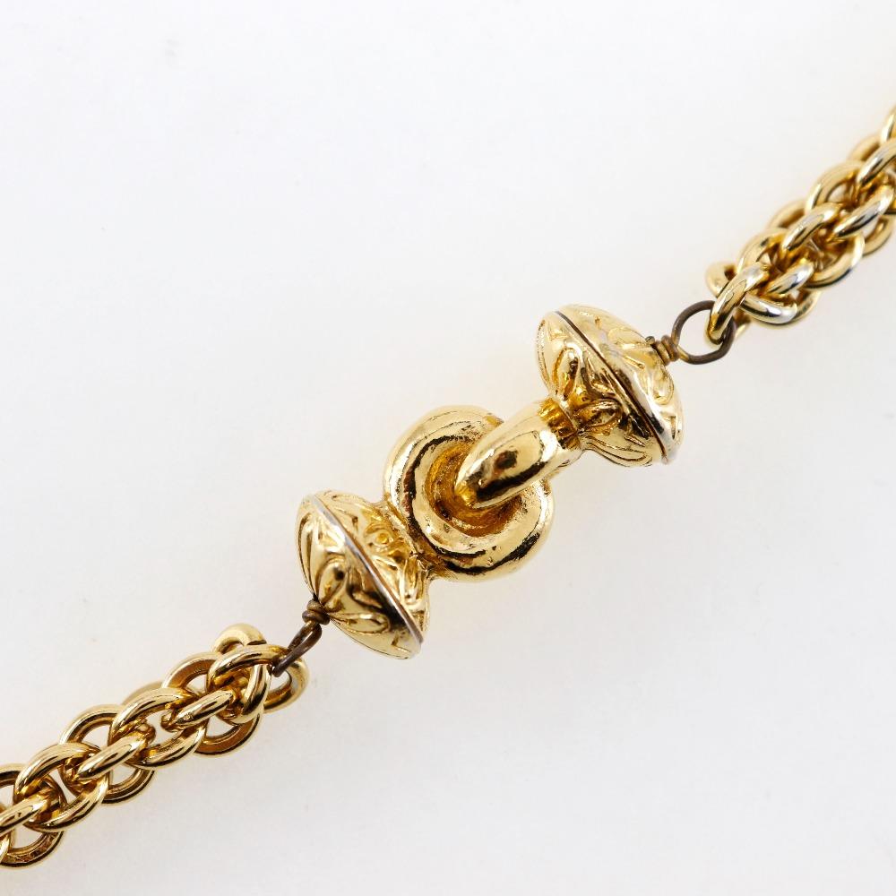 CHANEL long Necklace vintage Plated Gold 144g Women Used