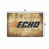 Винтажный знак из металла для стены с изображением бензопилы Echo, Декор для кухни