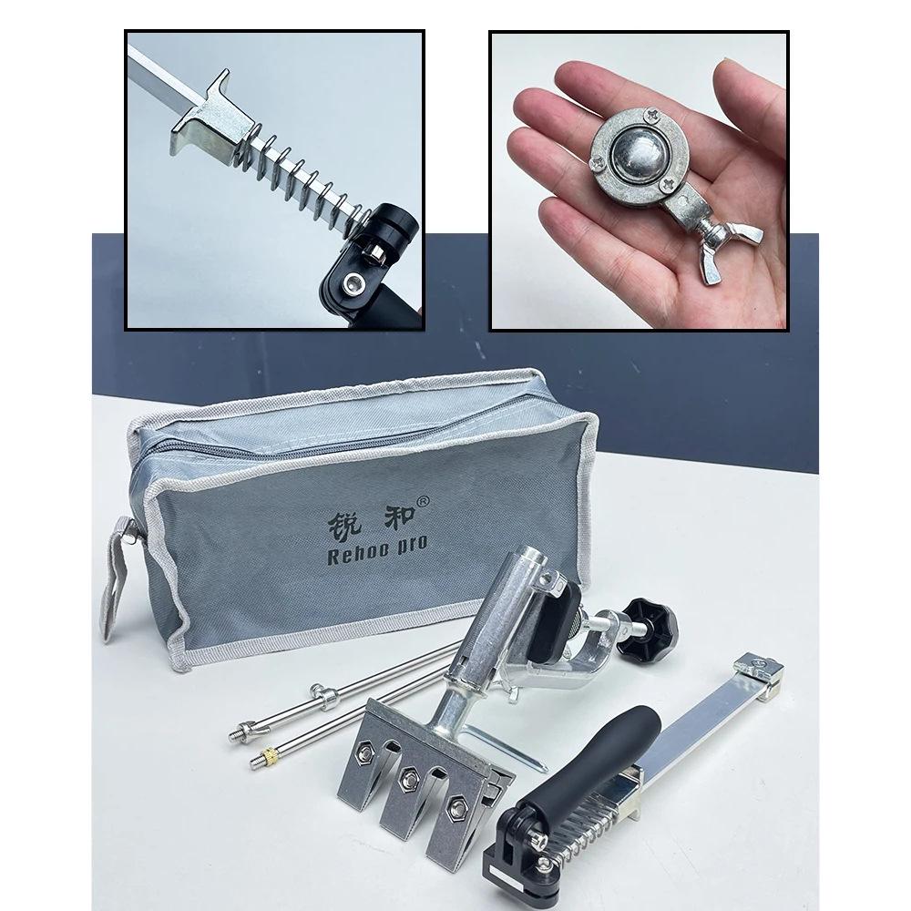 Ruihe Rehoo Металлический держатель для заточки ножей с фиксированным углом, вращающийся на 360°, RH006
