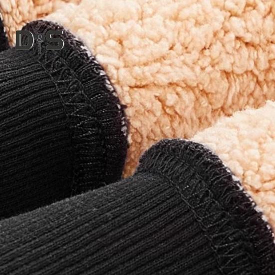 Men Fall Winter Hoodie Thick Fleece Lined Hooded Long Sleeves with Pockets Solid Color Loose Elastic Cuffs Drawstring Jacket Couple Sport Coat