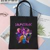 K-pop Охотники на демонов Принт Холщовая сумка через плечо Повседневная сумка-тоут для покупок