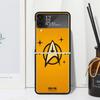 Чехол Star Movie T-Trek для телефона Samsung Galaxy Z Flip 7 6 5 4 3 5G Flip3 Flip4 Flip5 ZFlip6 ZFlip7 Черный Fundas Galaxy Z