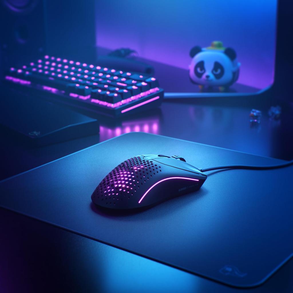 Glorious Model O 2 Wired Black Ultra Lightweight 49g RGB LED Wired Gaming Mouse Black MS665 GLO-MS-OV2-MB