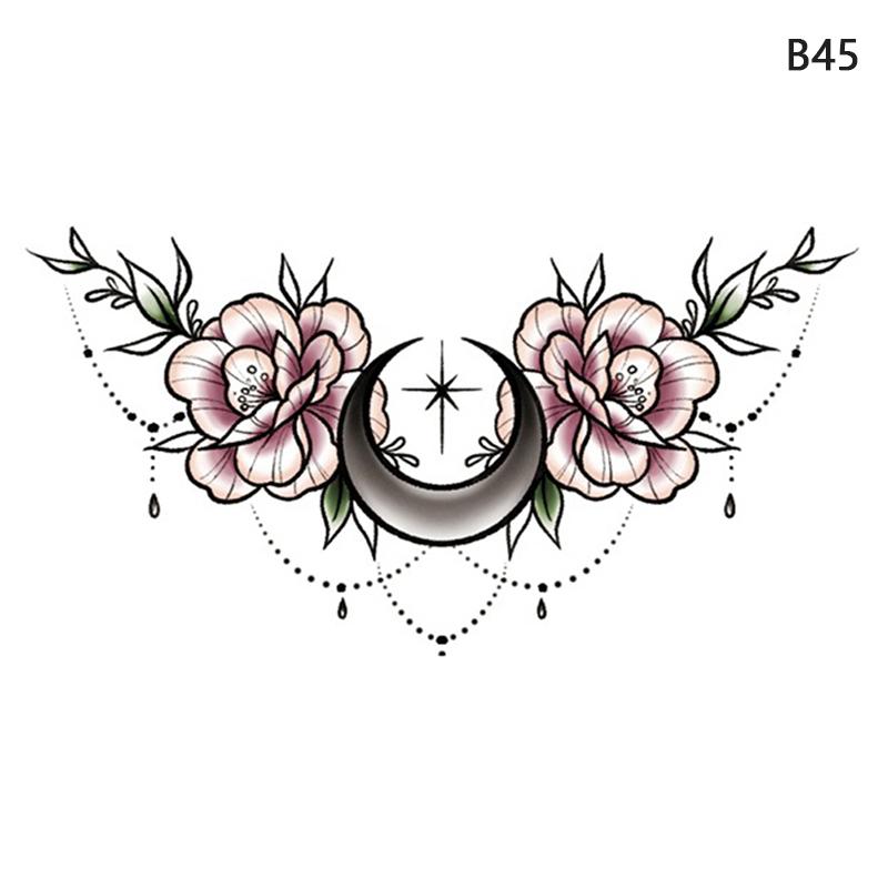 Водостойкая временная поддельная грудь, боди-арт, татуировка, ювелирные изделия, кружевная наклейка на талию, искусство