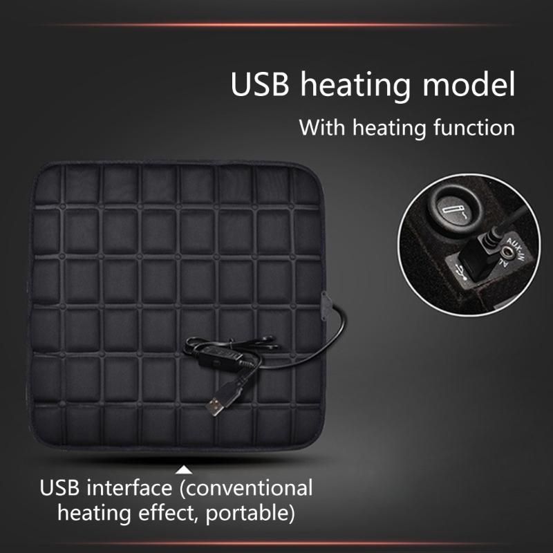 Автомобильная грелка на сиденье, комфортный подогрев сиденья с USB-кабелем от прикуривателя, быстрое нагревание, электрический, регулируемая зимняя температура