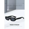 Rice stud small frame sunglasses for women, sun protection, and street style