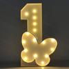 1Pc 73cm Lighting Butterfly Number ONE KT Board Party Decor for Anniversary Birthday Home Party Decorating Tool Kids Gift