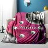 Soccer Ball Theme Home Customize Your Name Blankets Comfortable Soft Lightweight Allseason Multipurpose Blanket Picnic Sofa Office Bed Living Room