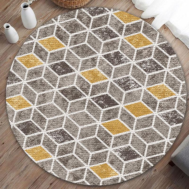 Современный круглый ковер с тигром для гостиной, противоскользящий коврик для спальни, компьютерный стул, коврики, детские ковры и коврики 100 см/120 см