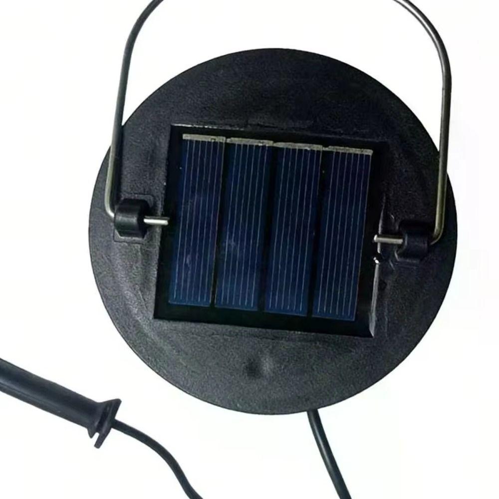 DIY Солнечные Фонари Замена Верхняя Черная 400 мАч Солнечный Светодиодный Подвесной Фонарь Водонепроницаемый Белый Свет Уличный Солнечный Декоративный Свет