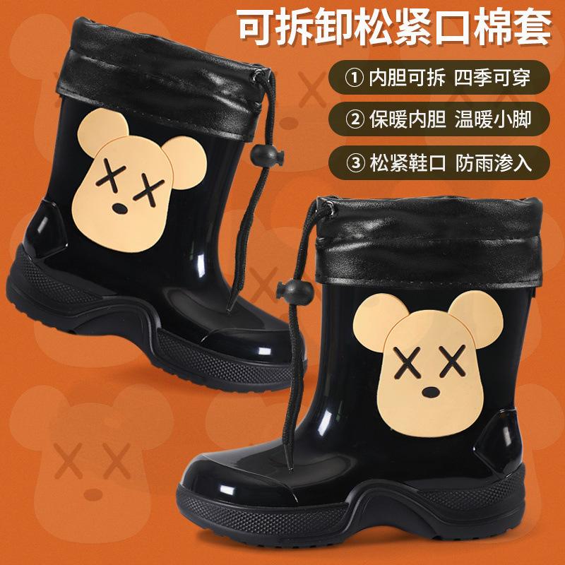 Детские дождевики с героями мультфильмов для детей 3-10 лет, водонепроницаемые и нескользящие детские дождевики, детская резиновая обувь, бахилы для малышей