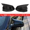 Для LHD BMW 5 Серии F10 F11 2010-2013 Наклейка на крышку бокового зеркала заднего вида автомобиля, накладка на крыло, внешняя дверная накладка, отделка из углеродного волокна