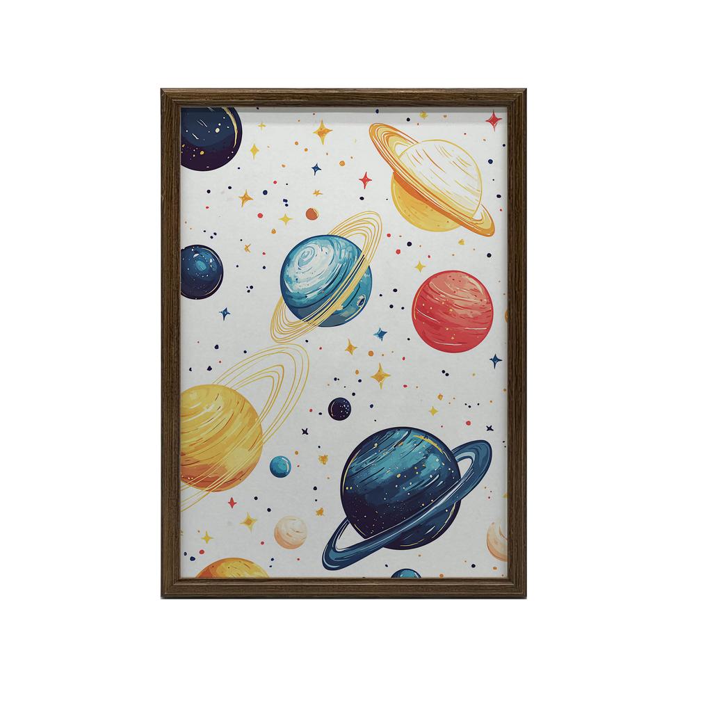 Plakat Kosmiczna Harmonia Plakat Kosmiczna Harmonia, 40X50 Cm, Rama Aluminiowa Czarna, Papier Matowy 230 Gsm