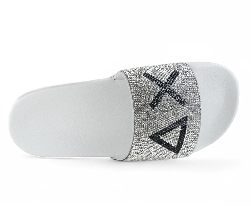 Sun68 Тапочки ЛОГО СТРАЗЫ - Женские сандалии шлепанцы слайды пляжные сандалии X35205-01 ОРИГИНАЛ