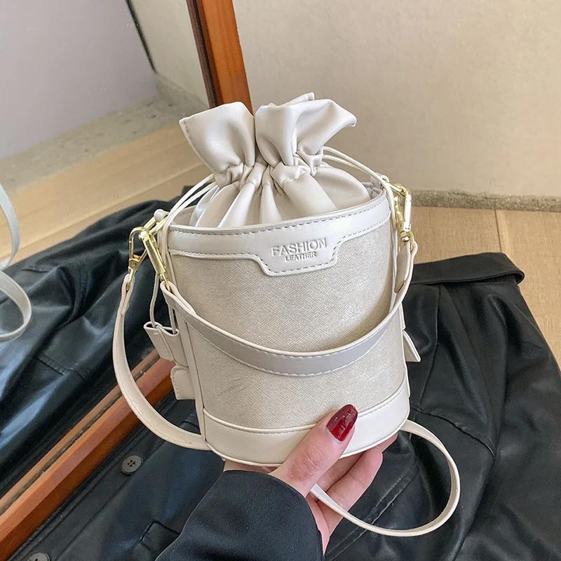 Швейные нитки Trend Crossbody сумки Bucket Fashion Высококачественные сумки через плечо для женщин Женские сумки на шнурке