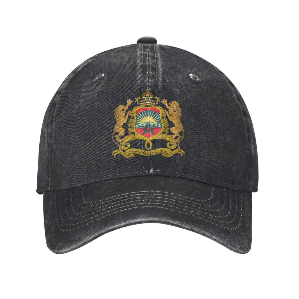 Morocco Heart Flag Morocco Of Arms Baseball Cap Accessories For Unisex  Adjustable Trucker Hat