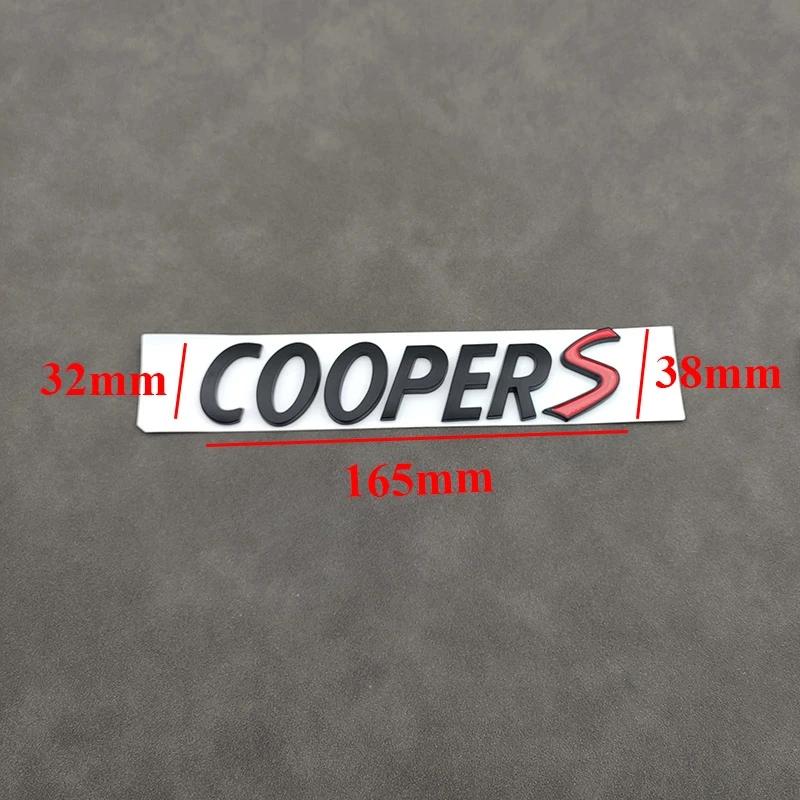 3d ABS логотип Cooper S эмблема буквы табличка с именем автомобиля багажник значок наклейка для Cooper S R53 R52 R56 F57 F55 F56 Jcw аксессуары