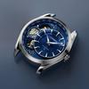 Men Automatic Mechanical Watch Blue Starry Sky Hollow Dial Stainless Steel Band Quartz Wristwatch Dual Movement Design
