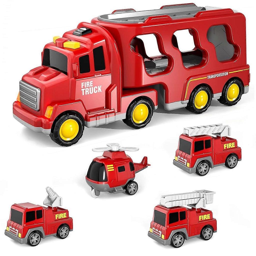 Type A Toddlers Trucks Ambulances Helicopters Friction Power Vehicles Cars Gifts (Dual Layers)