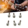 6PCS Black Golden Silver Bridge Saddle Screws Metal Guitar Mounting Screws  Electric Guitar