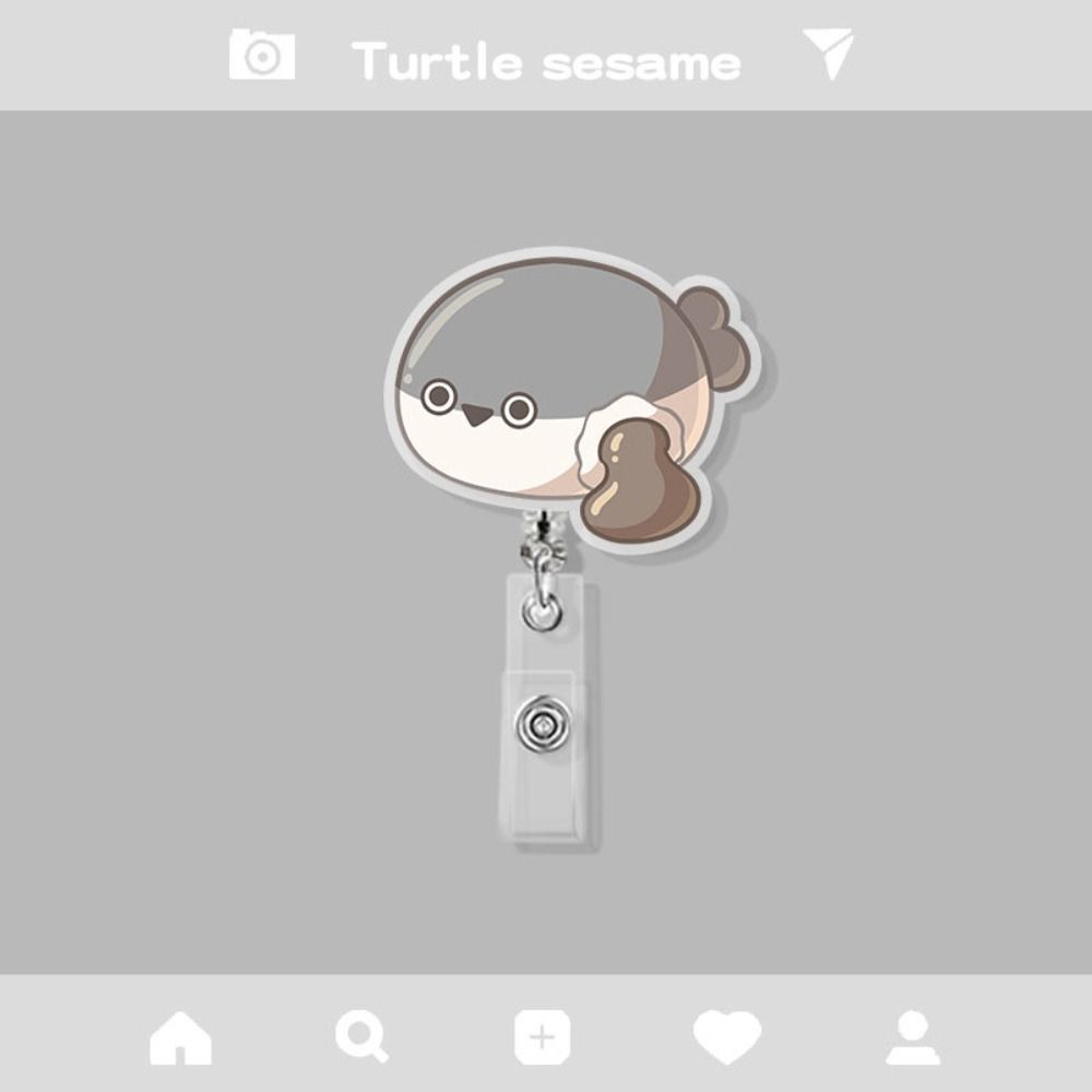 Cartoon Animal Cartoon Retractable Badge Reel Dumplings Cute Bunny ID Holder Hospital Supplies