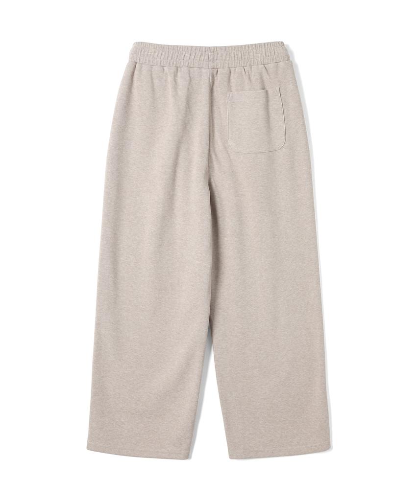 ADHOC Men'S Brushed Single-Pleat Wide Pants (Lt-Beige) (Hbalp49)