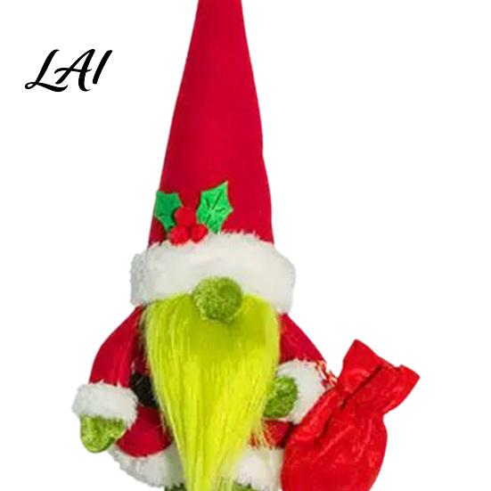 Holiday Decor Christmas Plush Gnome Long Leg Faceless Scandinavian Santa Doll Swedish Tomte Xmas Party Tabletop Centerpieces Elf Figurine for Winter