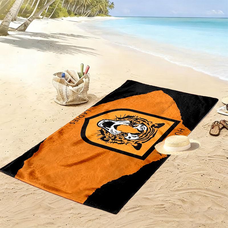 Hull City AFC Print Beach Towel, Large Soft Quick Dry Towel for Beach Camping Swimming