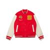 Li-Ning Sports Life Series New Years Edition Loose Baseball Jacket Men Outerwear Red AJMT003-1