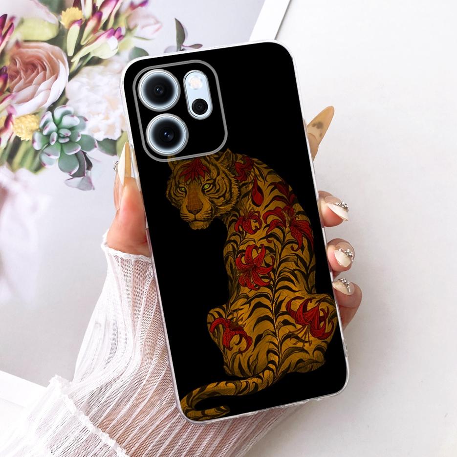 Чехол для Oppo Reno 14 Pro Чехол Reno14 F 5G с рисунком из разноцветных цветов Мягкий тонкий чехол для телефона Для Oppo Reno 14F Reno14 FS Pro Fundas
