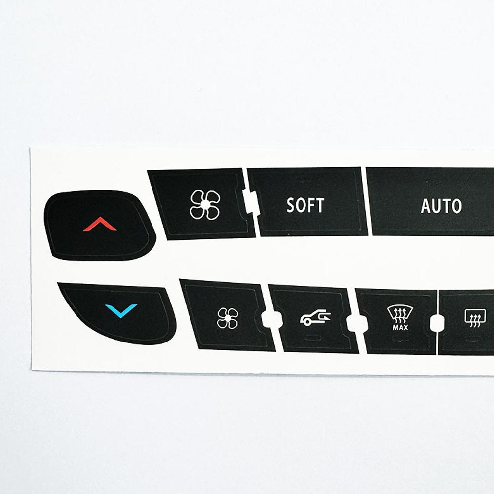 Air Conditioning Control Panel Button Repair Sticker For Renault Megane/ Master/ Scenic Radio Audio Button Repair Decals Sticker