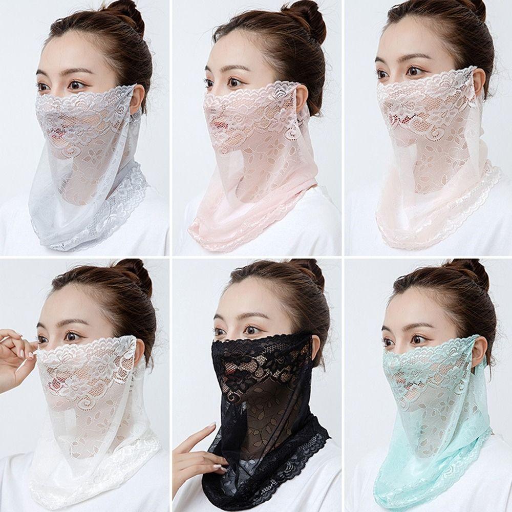 Comfortable Sunscreen Face Scarf Anti-UV Ear Headband Scarf New Neck Mask Summer