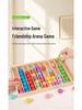 Детский деревянный цветной пазл-абакус: Развивающая игра-пирамидка из бусин и учебное пособие по математике