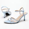 Fashion Fashion Square Toe Ankle Strap Buckle Slide Sandals Elegant Cross Tied Open Toe Women Sandals Simple Comfort Plus Size Sandals
