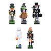Halloween Wooden Figurine 25cm Seasonal Decoration Christmas Walnutcracker Figures Statue For Tables Children's Gift