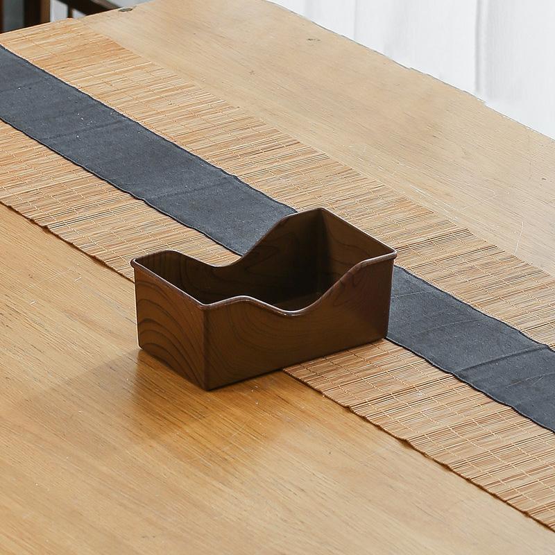 Посуда из имитации древесины, пластиковая тарелка для закусок, кухонные аксессуары для дома, закусок